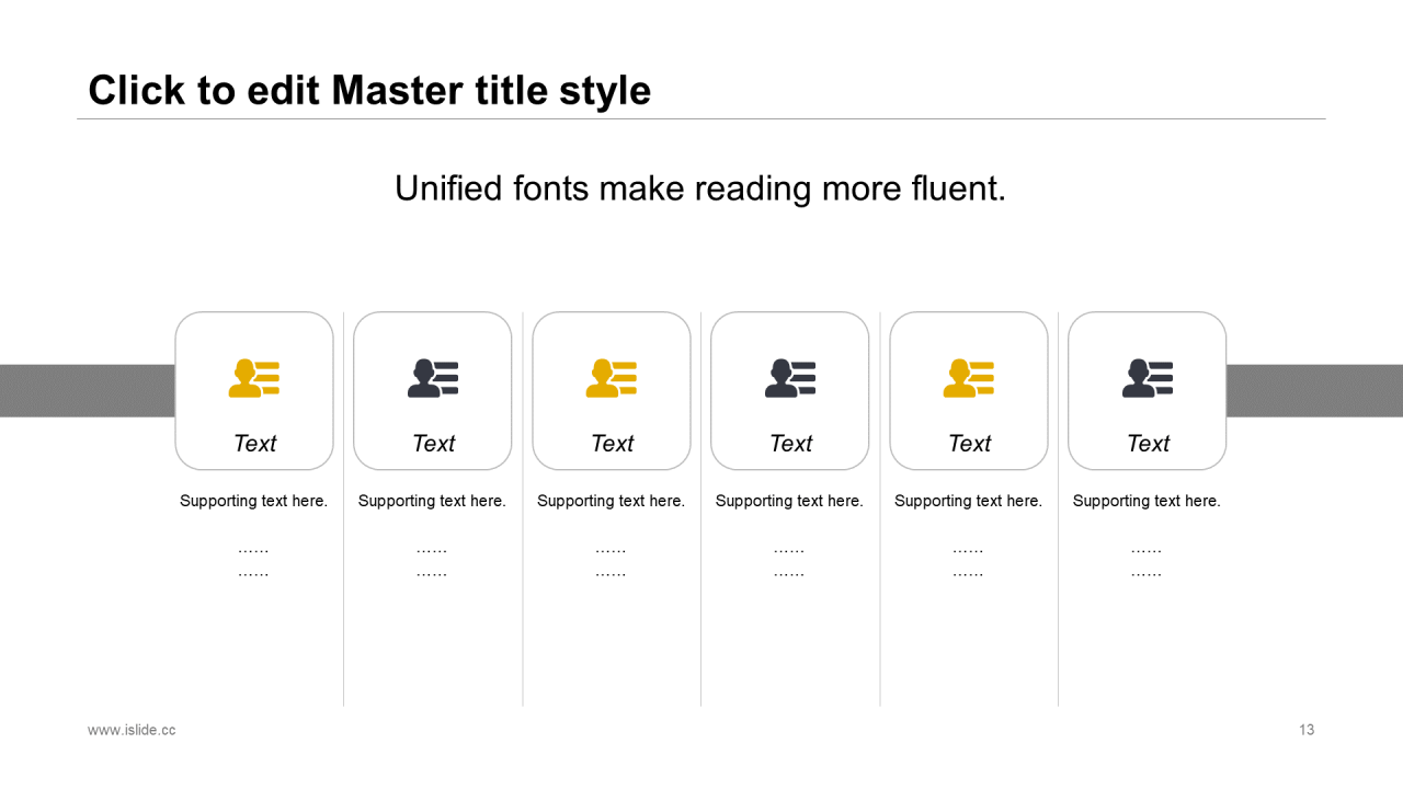 灰色插画极简风商务演讲市场营销PPT素材下载