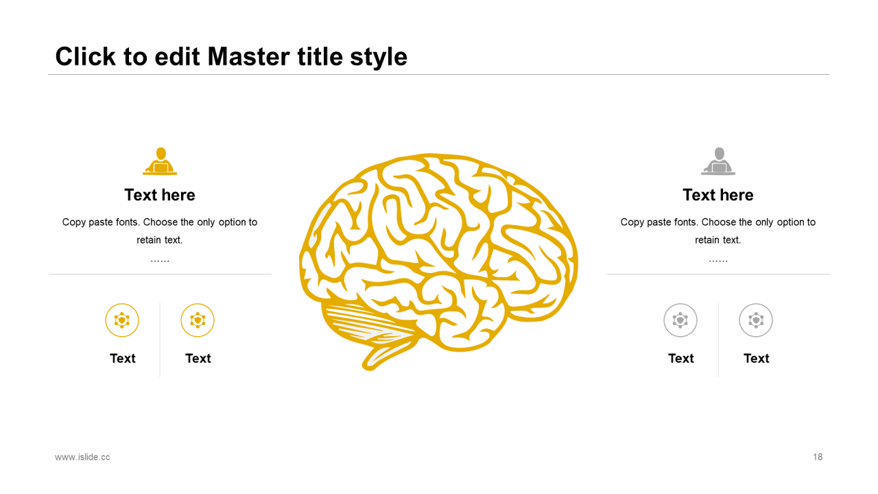 灰色插画极简风商务演讲市场营销PPT素材下载