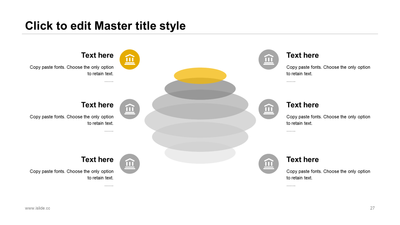 灰色插画极简风商务演讲市场营销PPT素材下载