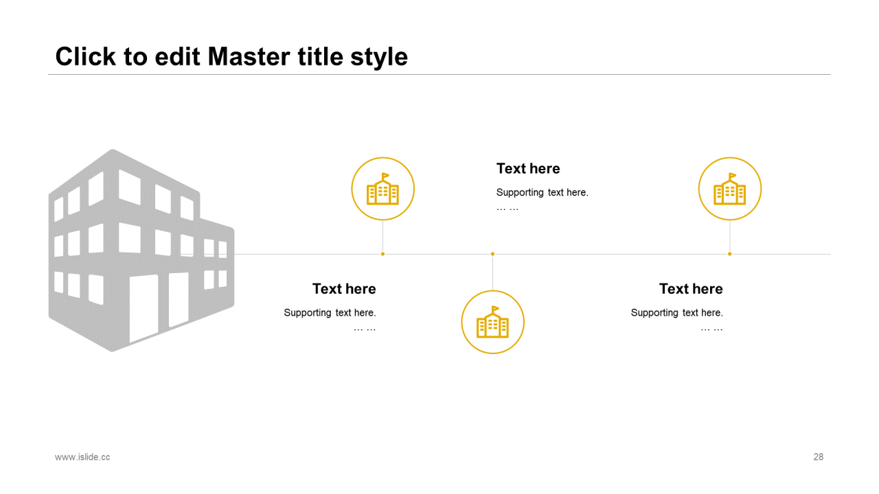 灰色插画极简风商务演讲市场营销PPT素材下载