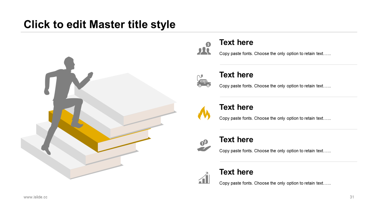灰色插画极简风商务演讲市场营销PPT素材下载