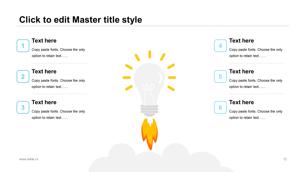 蓝色极简办公插画年终工作汇报PPT模板