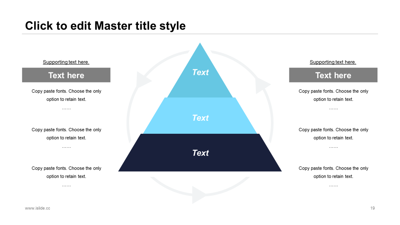 蓝色极简办公插画年终工作汇报PPT模板