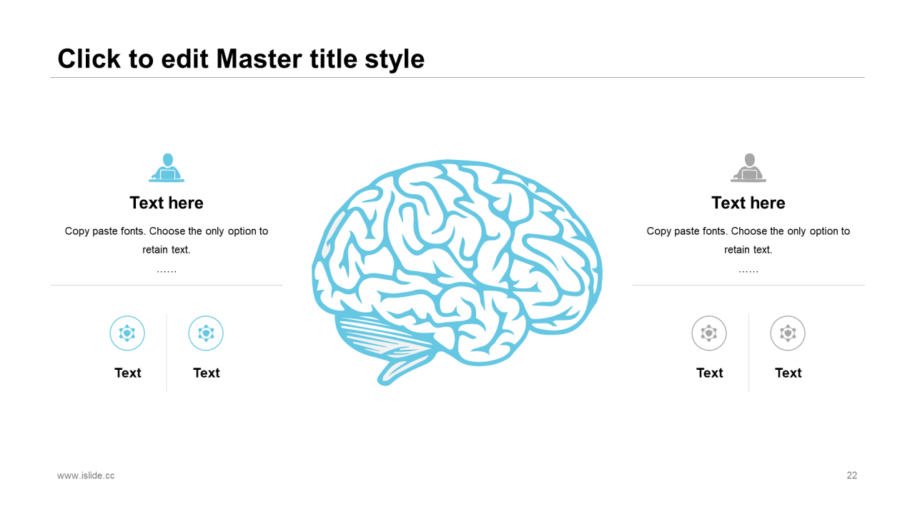 蓝色极简办公插画年终工作汇报PPT模板