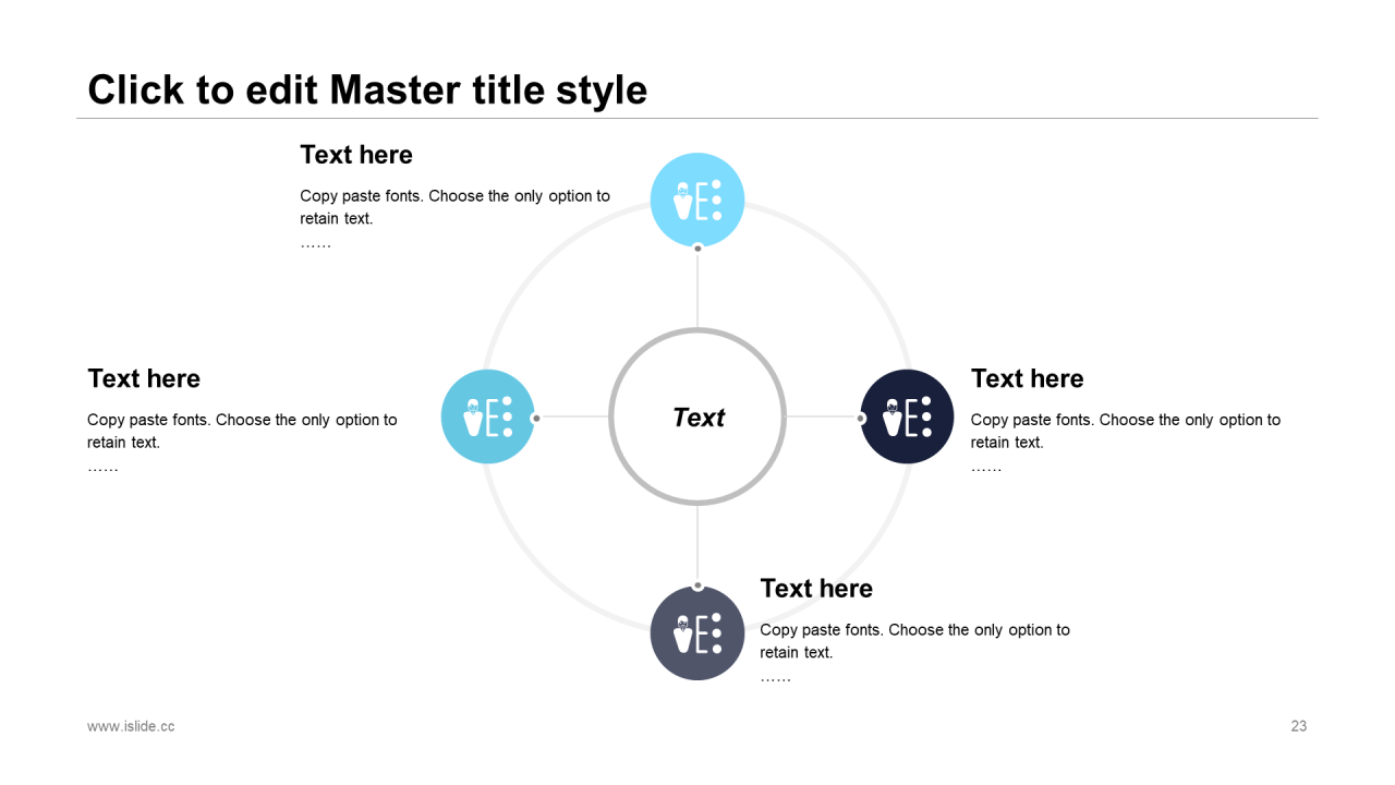 蓝色极简办公插画年终工作汇报PPT模板