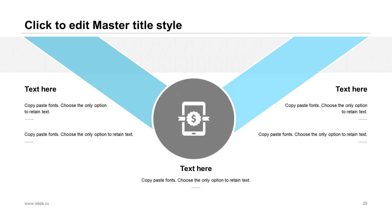 蓝色极简办公插画年终工作汇报PPT模板