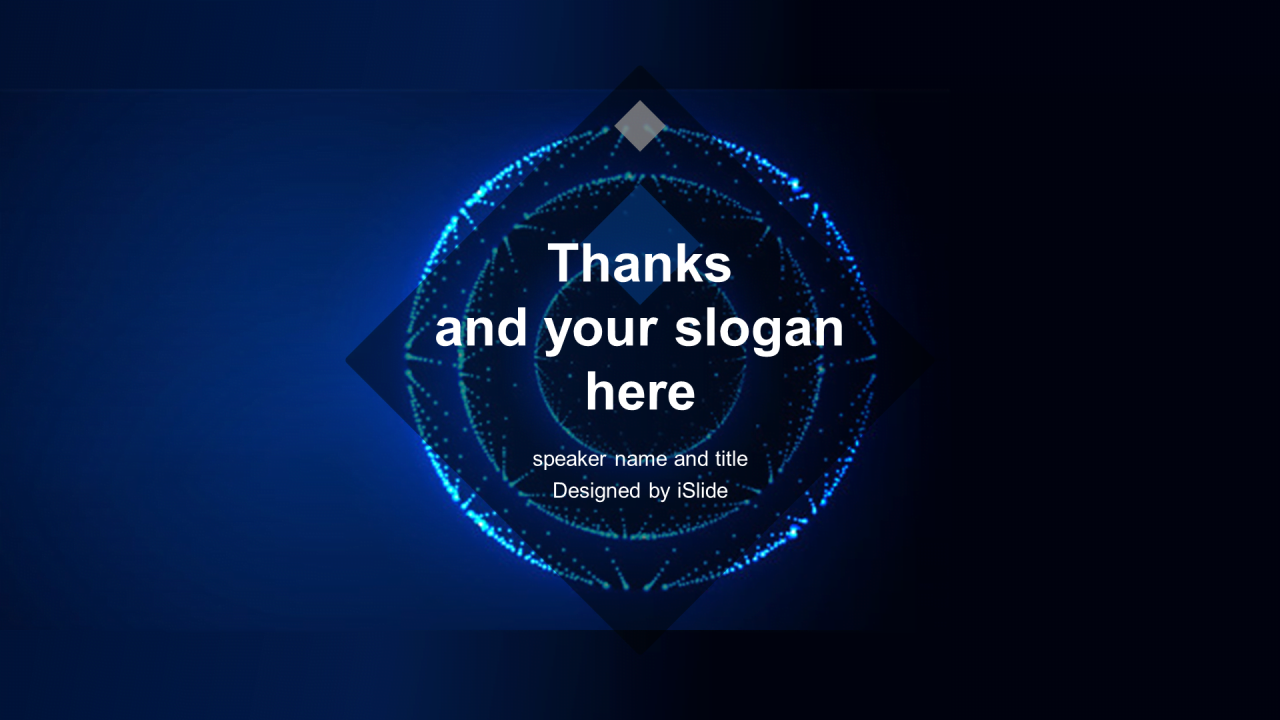 蓝色创意科技风工作计划汇报PPT素材