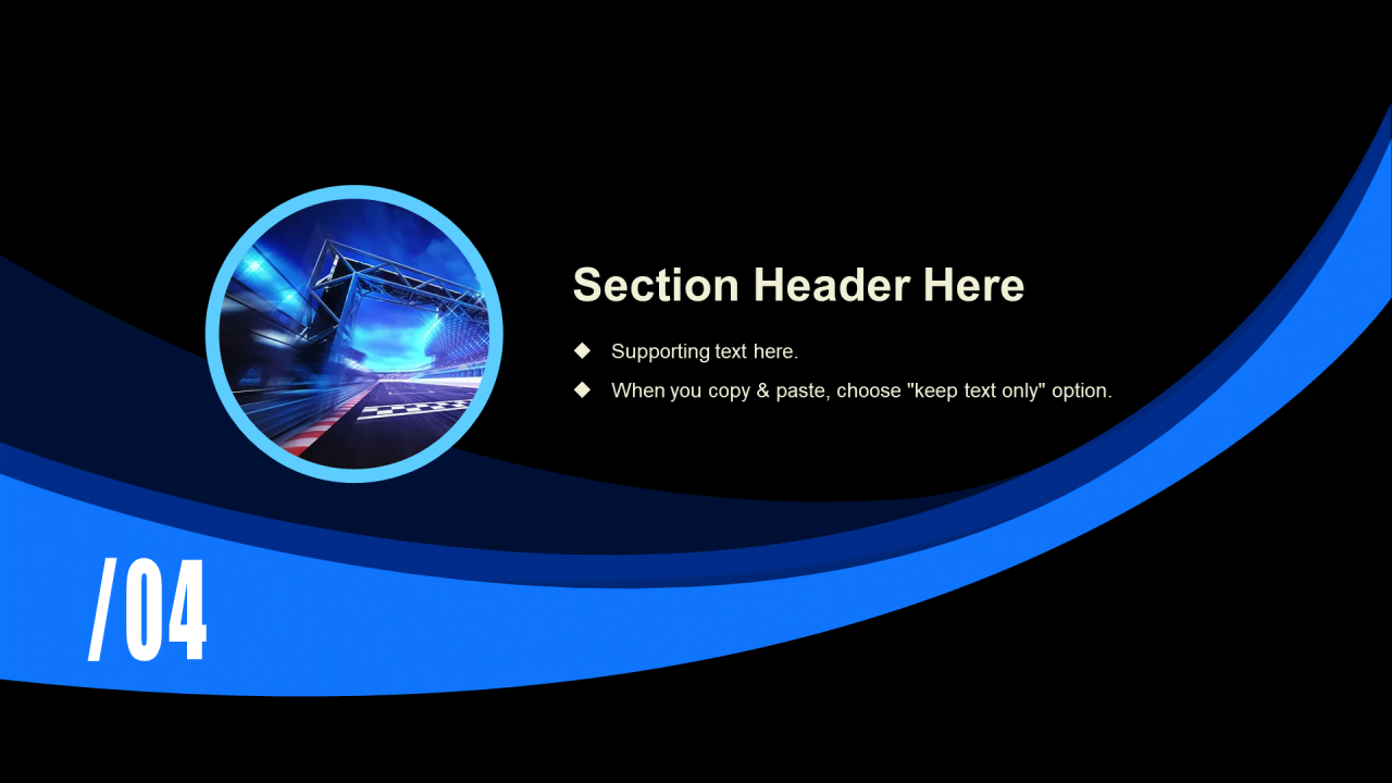 蓝色创意科技风工作总结汇报PPT模板下载