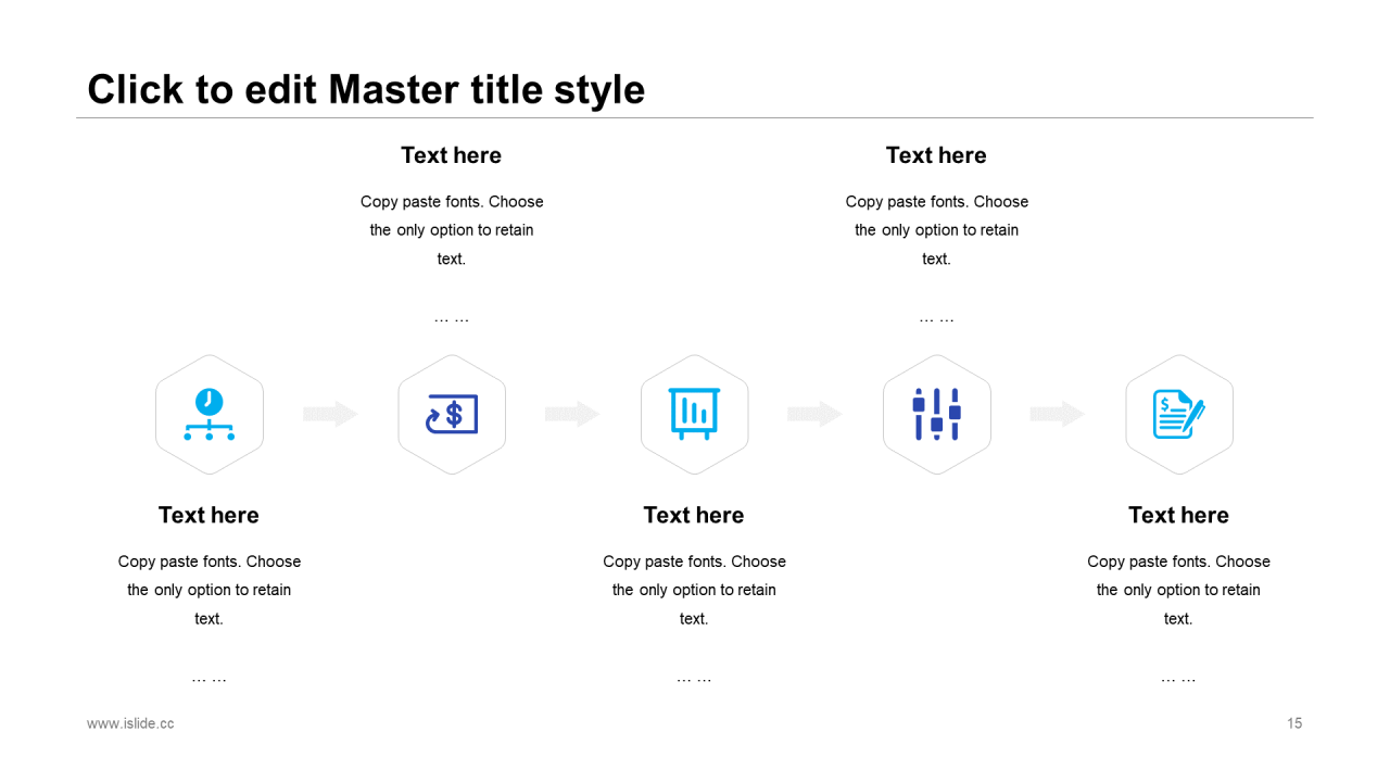 蓝色插画创意年终工作总结商务报告通用PPT模板