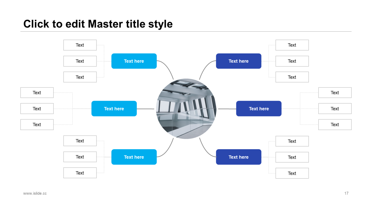 蓝色插画创意年终工作总结商务报告通用PPT模板