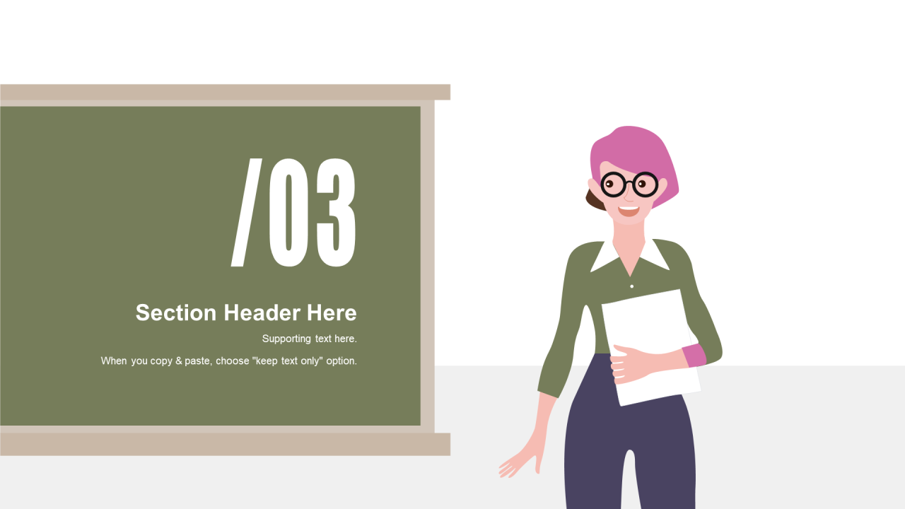 多色创意插画教育培训学习课件PPT模板