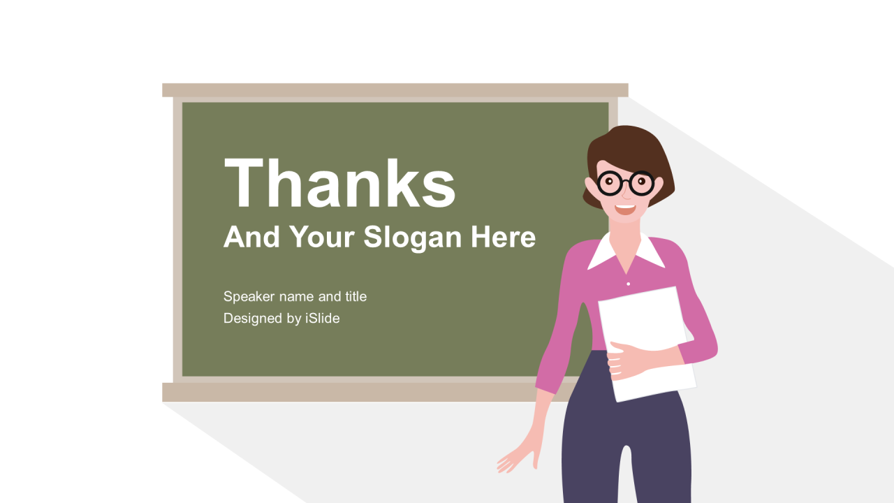 多色创意插画教育培训学习课件PPT模板