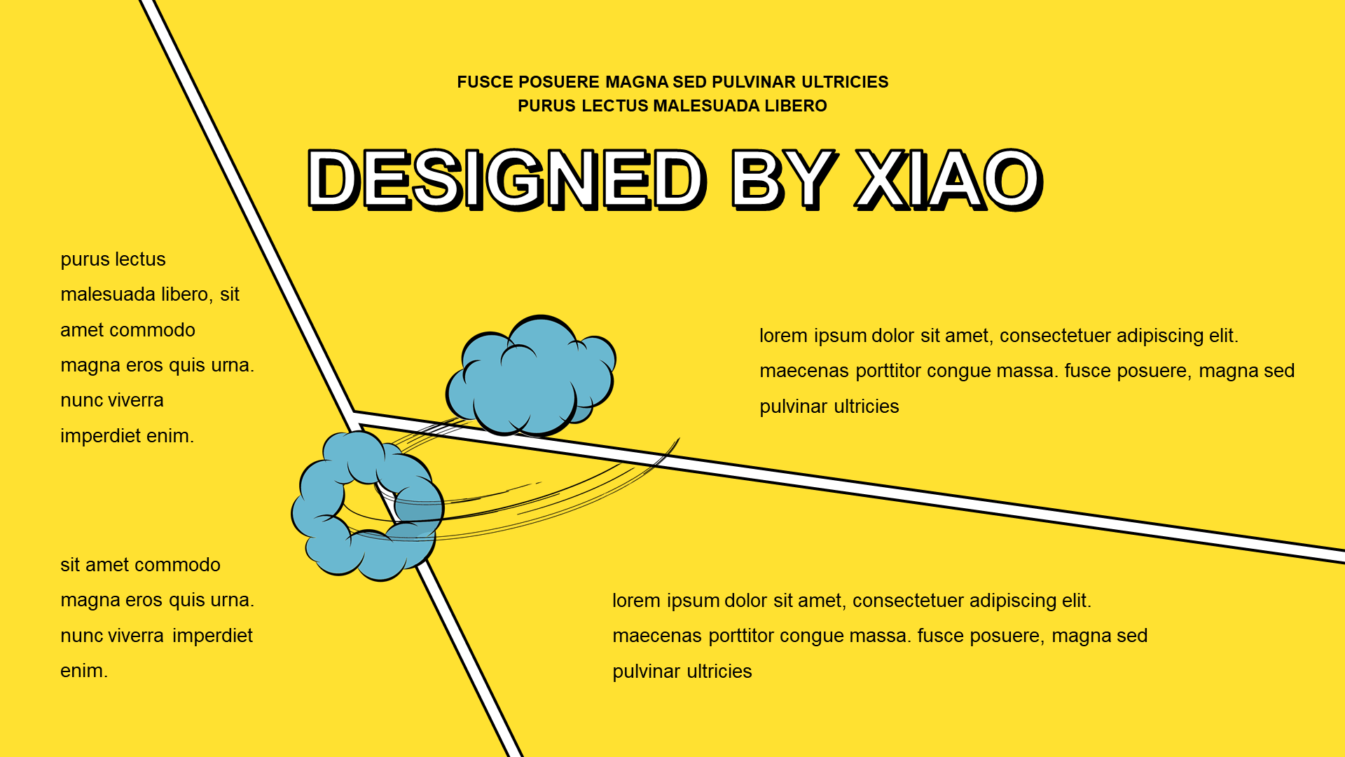 黄色插画风年度汇报暨工作计划PPT下载