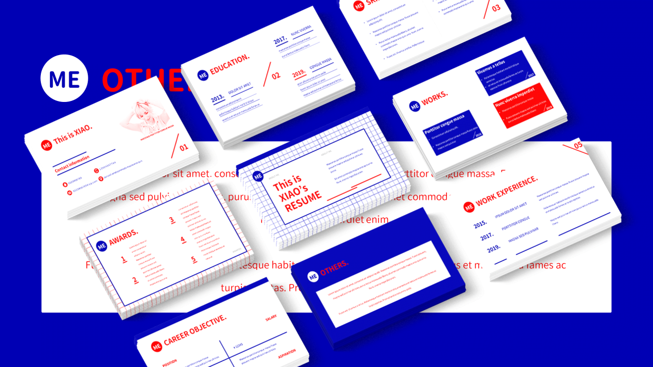 蓝色商务公司年度工作总结汇报PPT模板下载