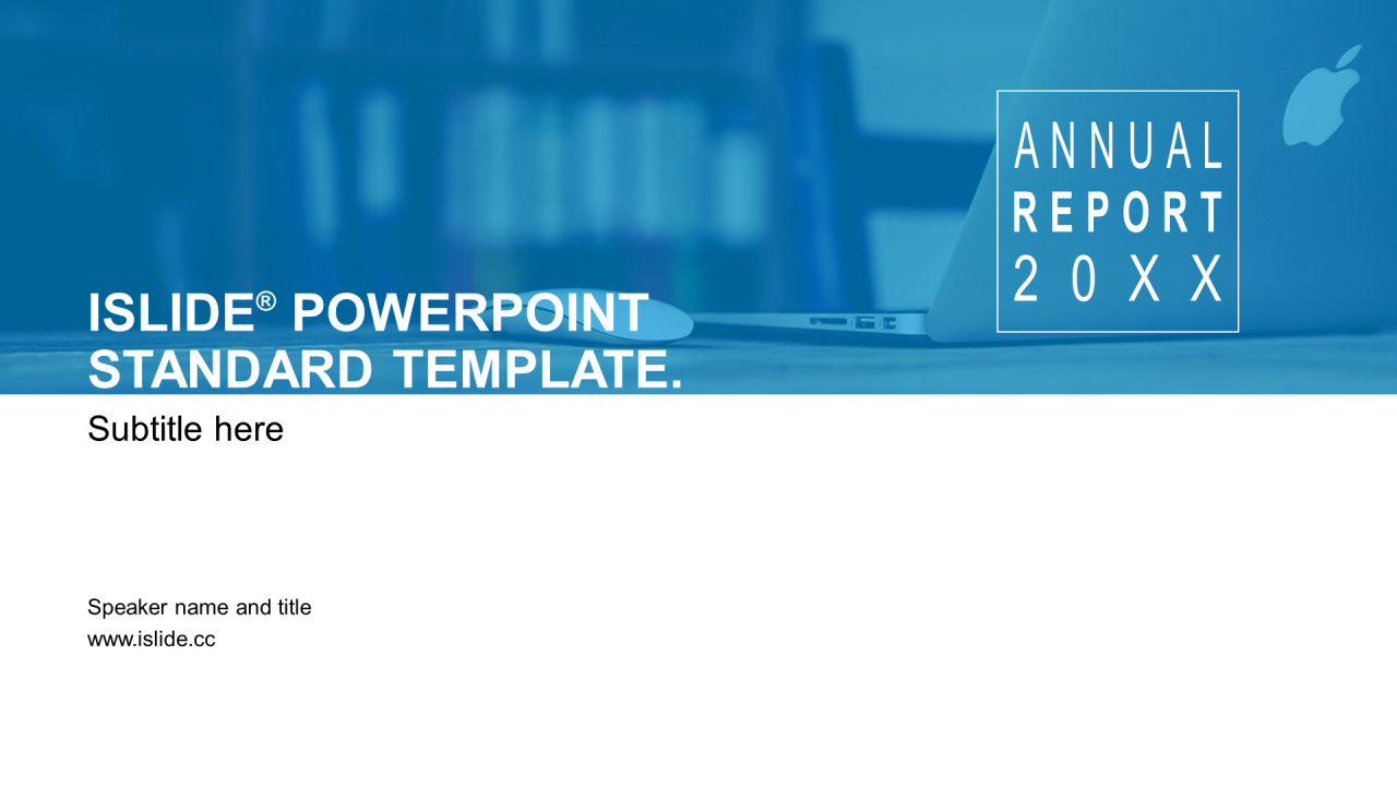 蓝色商务工作总结PPT主题