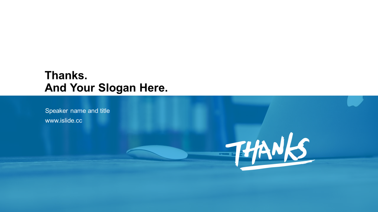 蓝色商务工作总结PPT主题