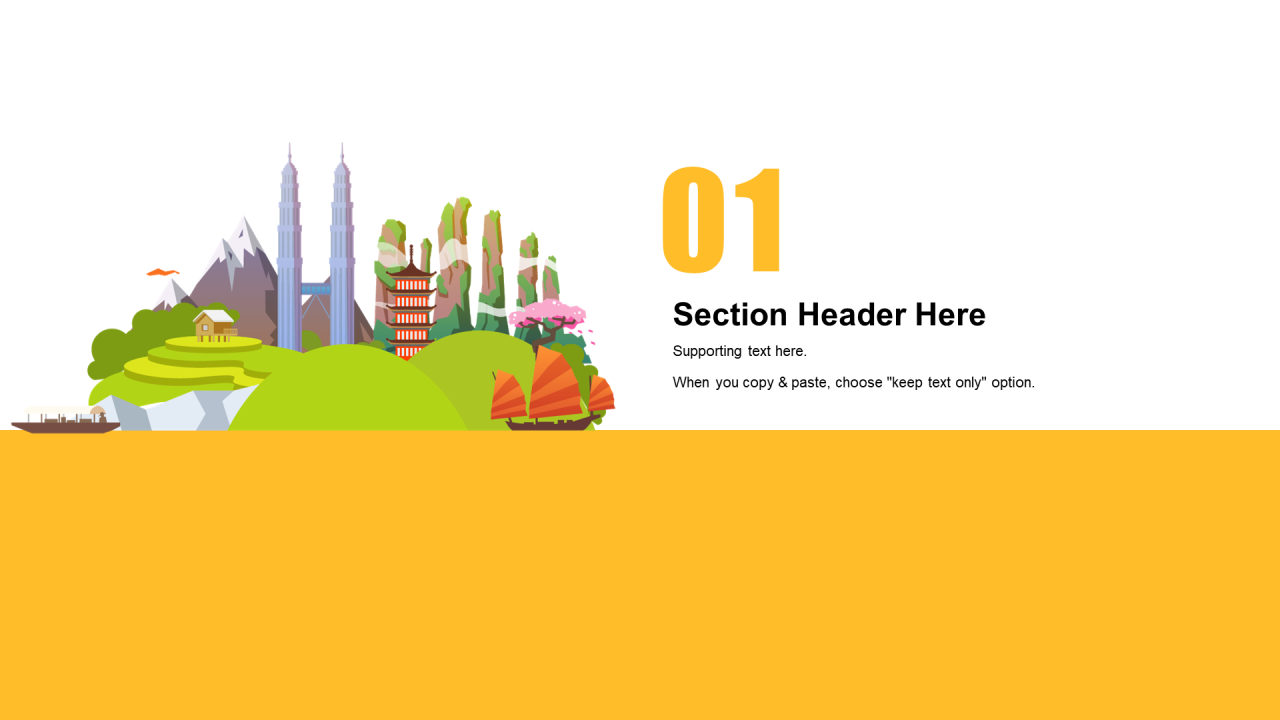 橙色渐变个人季度工作计划年终总结汇报PPT模板