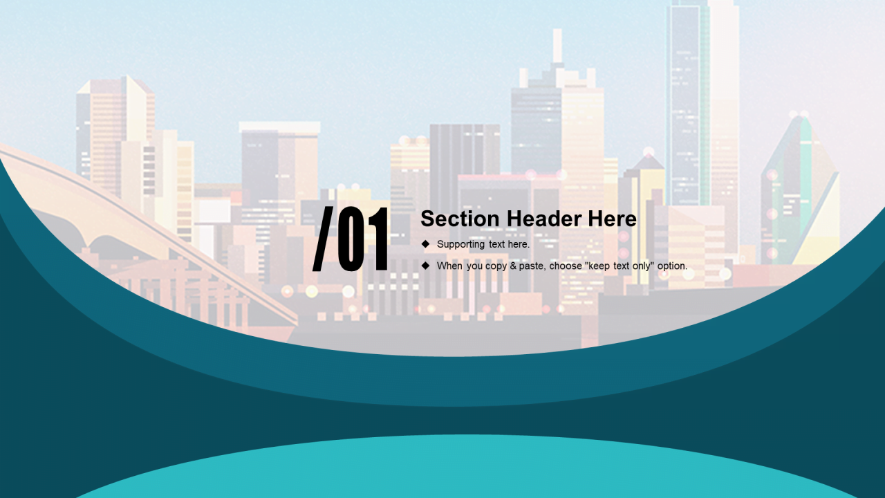 蓝色商务地产金融工作总结PPT案例