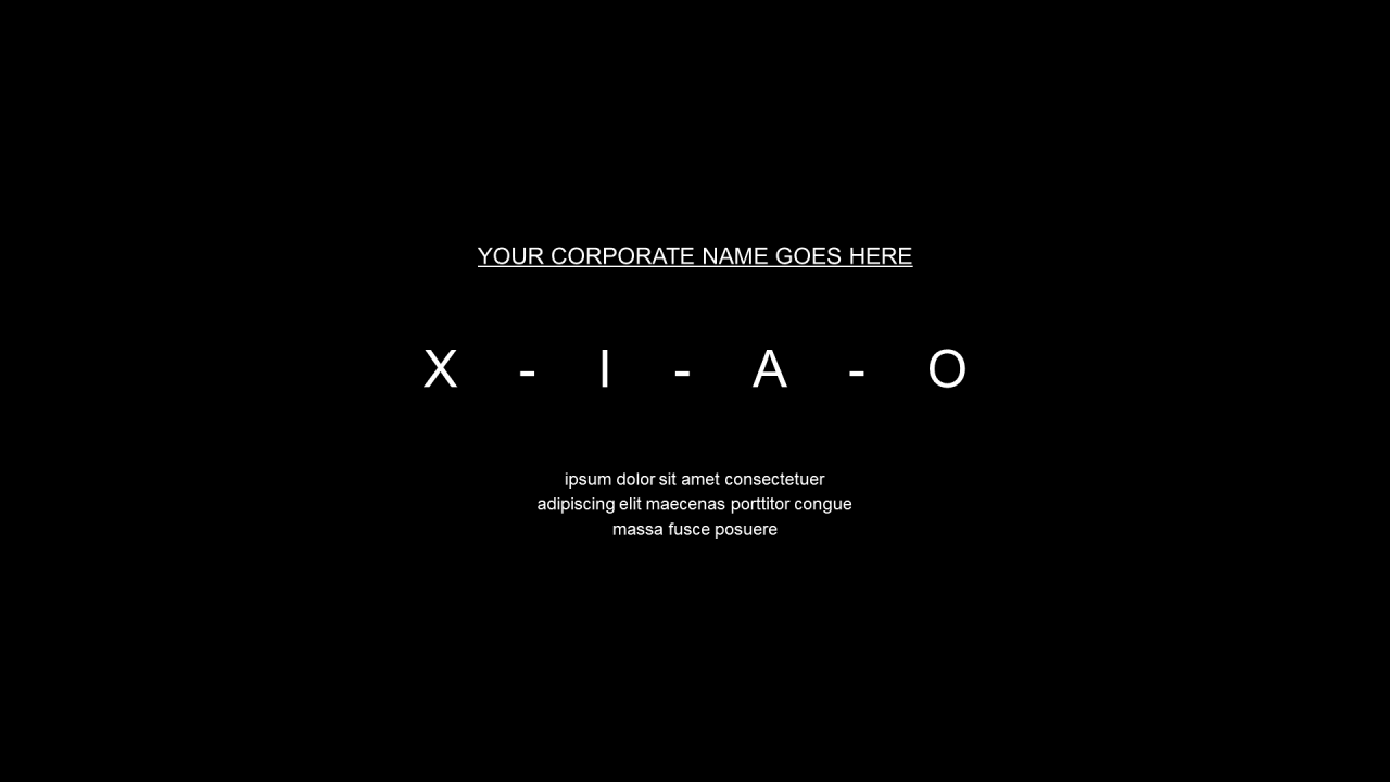 黑色简约风企业年终汇报工作总结报告PPT模板