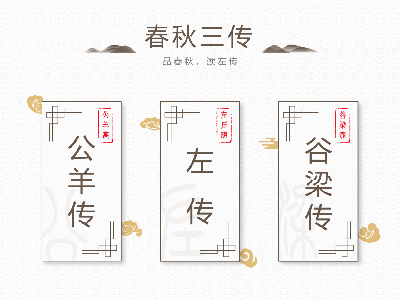 白色简约历史典故知识学习培训课件PPT素材
