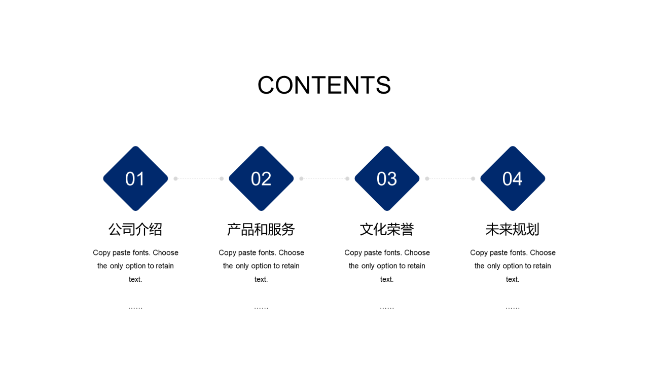 蓝色简约建筑股份有限公司介绍PPT案例