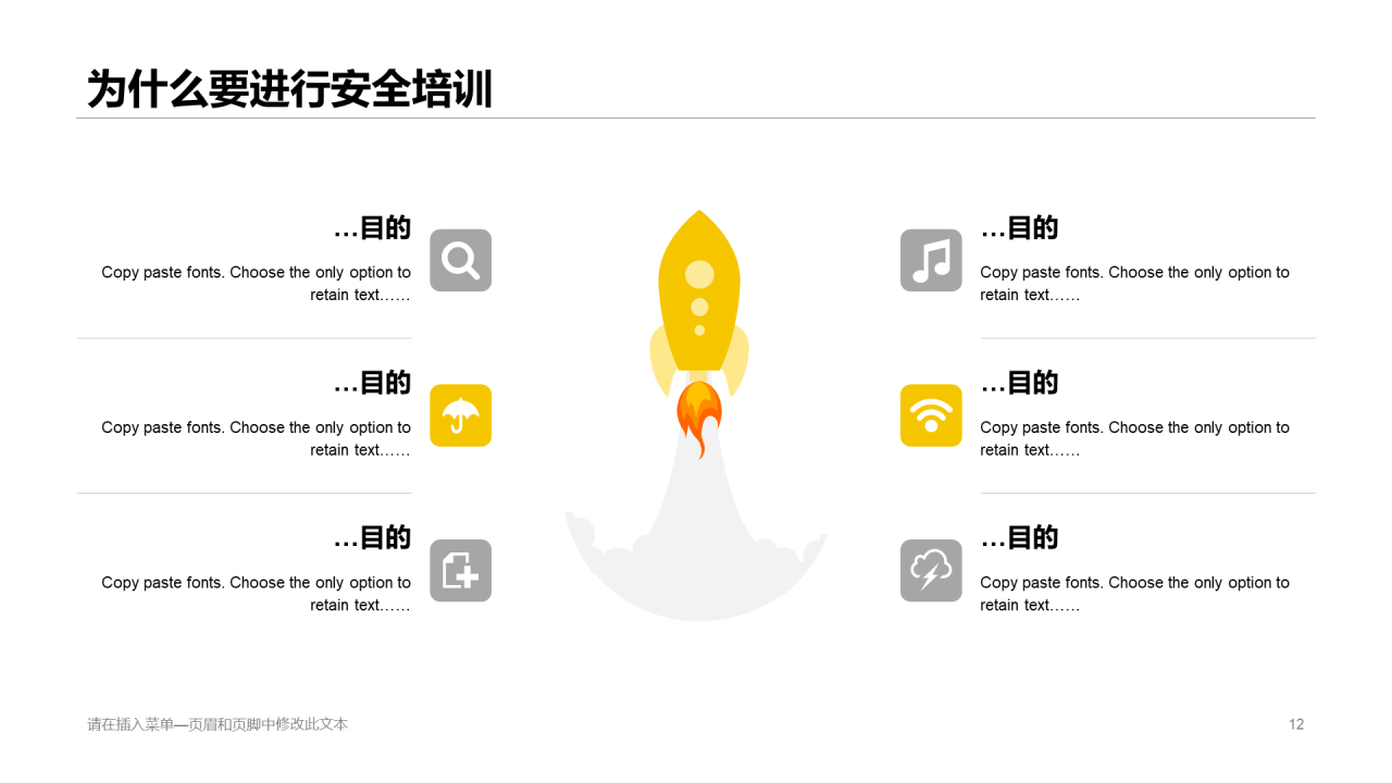 黄色创意安全生产管理知识培训课件PPT模板