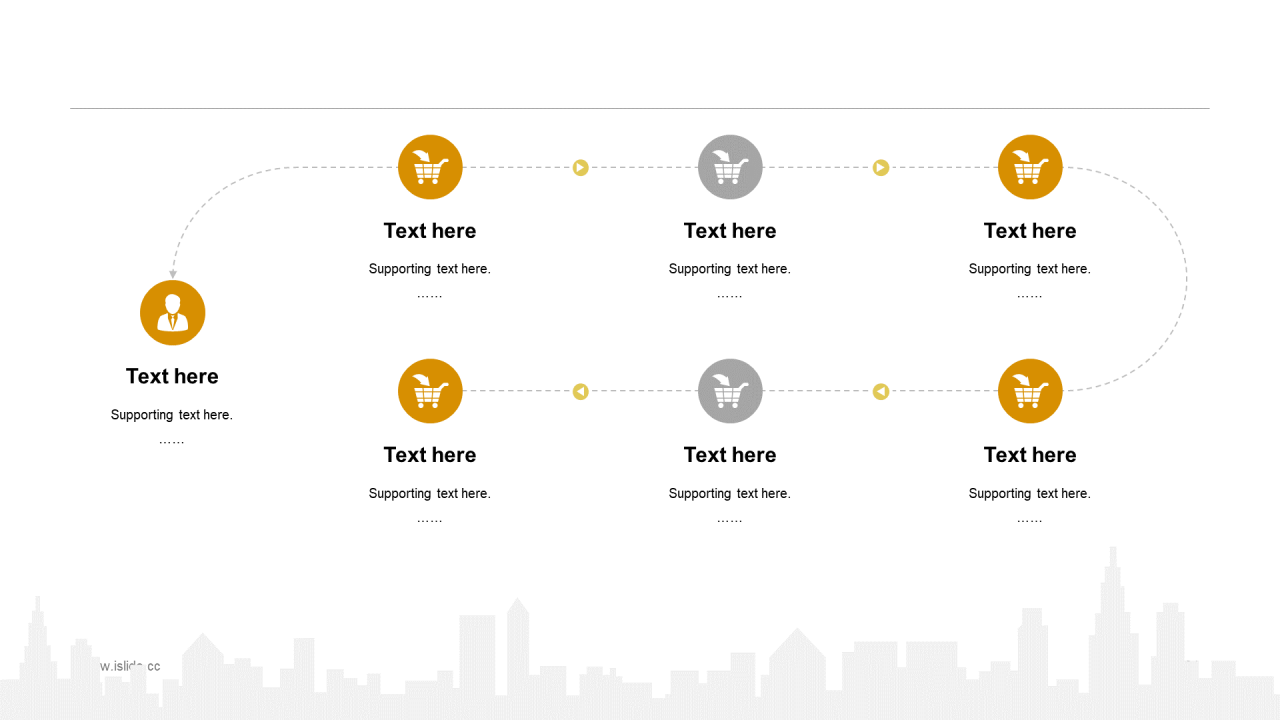 黄色简约工作总结市场营销PPT案例
