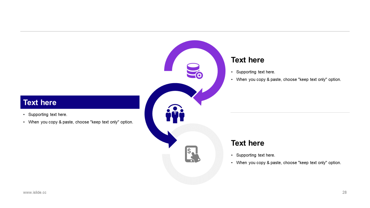 紫色渐变插画风领导力主题汇报总结PPT模板