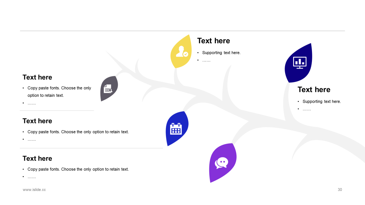 紫色渐变插画风领导力主题汇报总结PPT模板