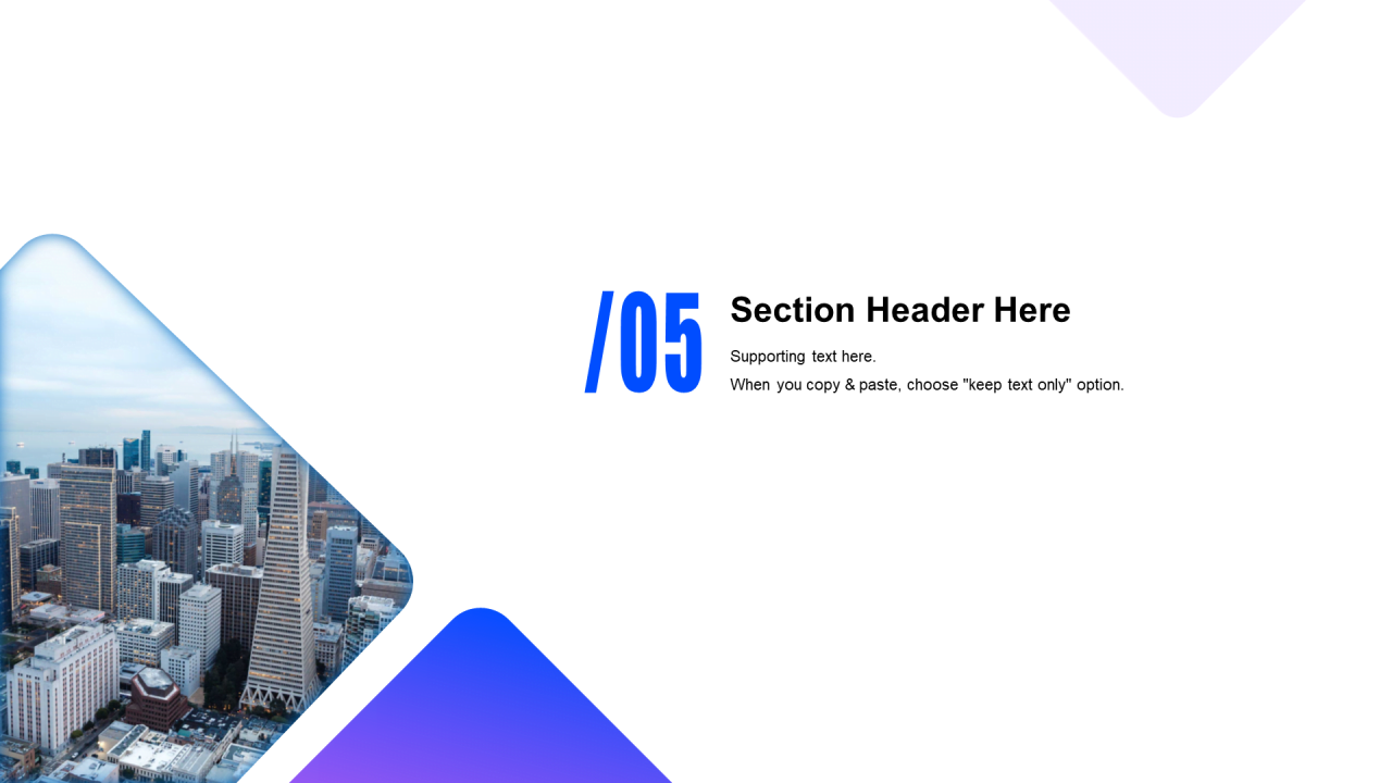 紫色渐变商务几何风年度工作总结PPT模板