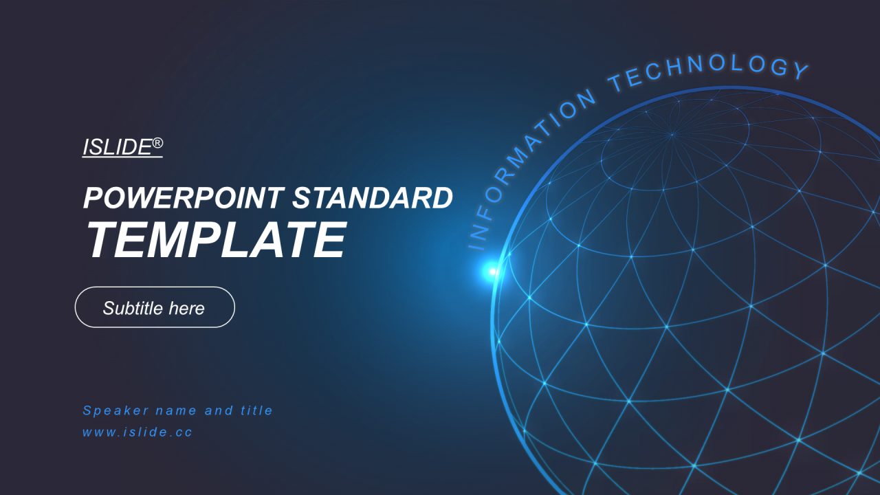 蓝色科技智能互联网通讯商业计划书PPT案例