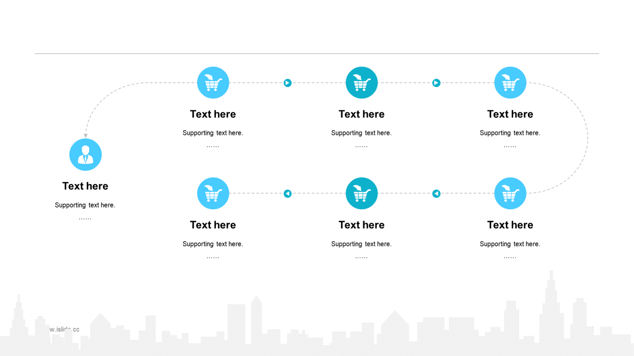 蓝色插画工作总结培训课件PPT案例