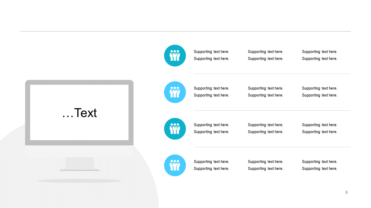 蓝色插画工作总结培训课件PPT案例