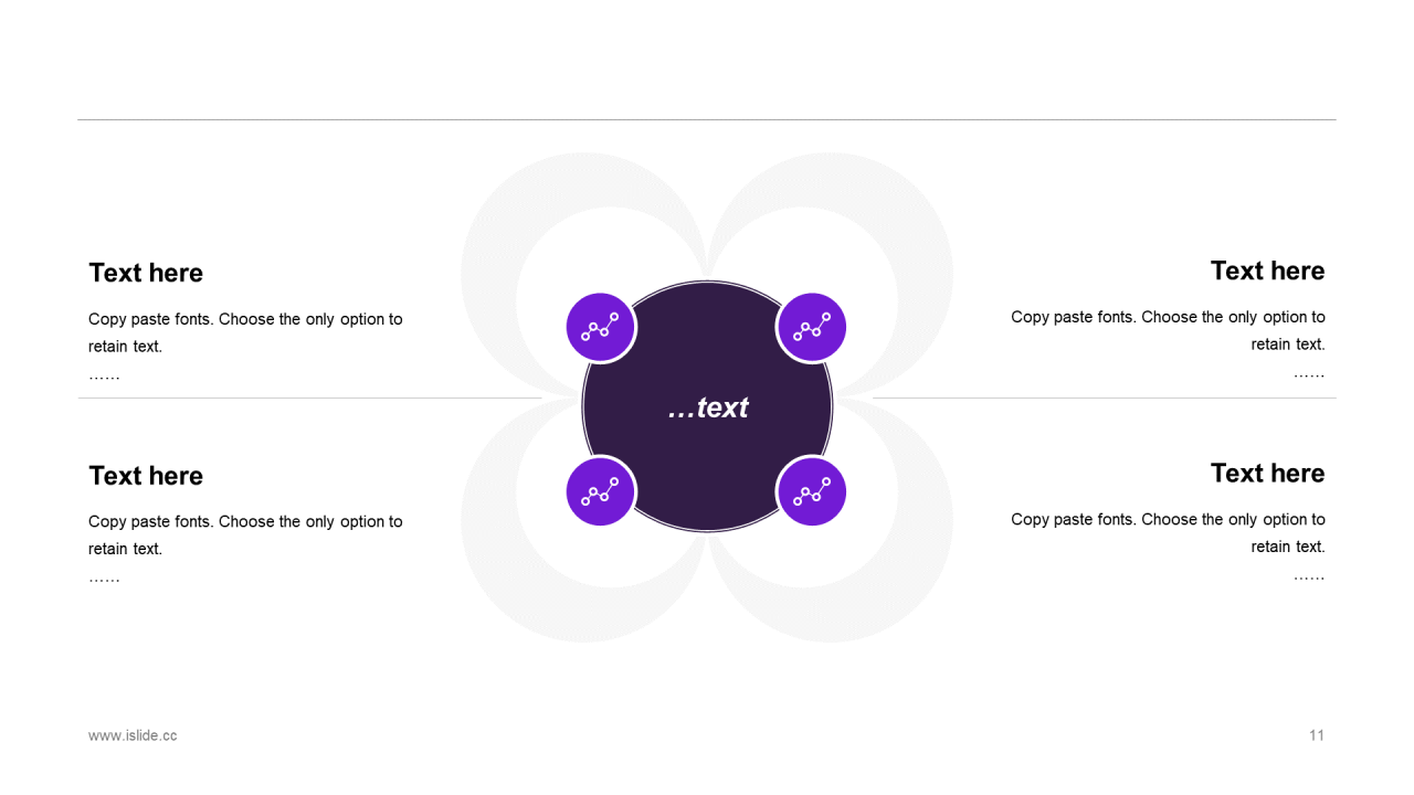 蓝色插画风年终工作总结PPT模板