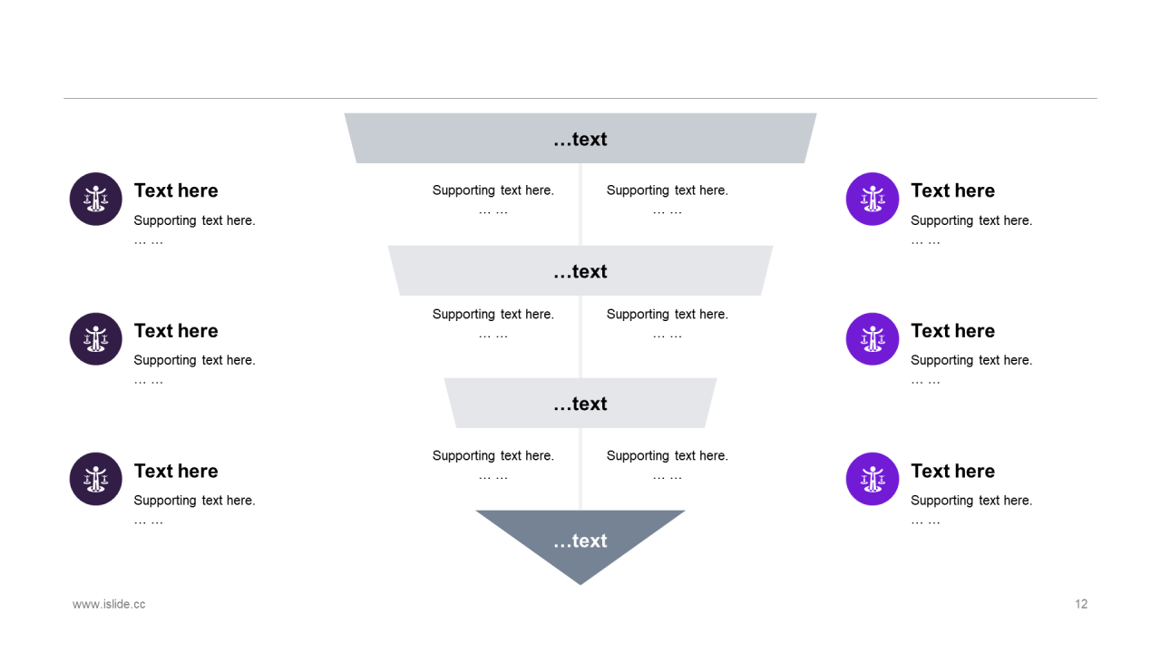 蓝色插画风年终工作总结PPT模板
