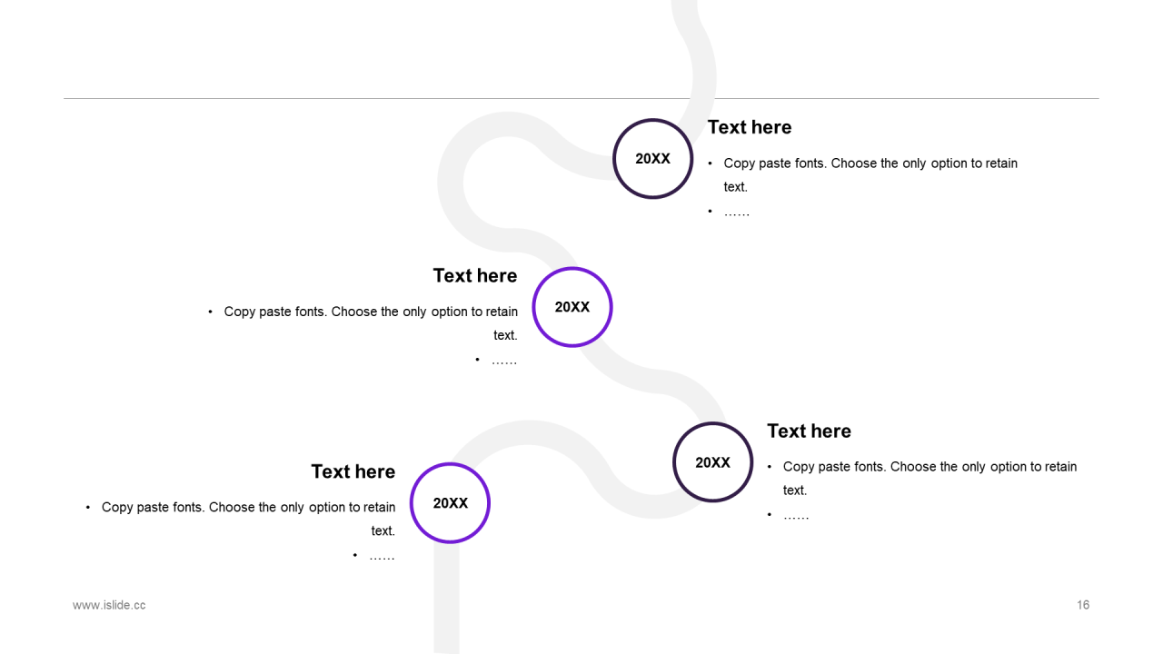 蓝色插画风年终工作总结PPT模板