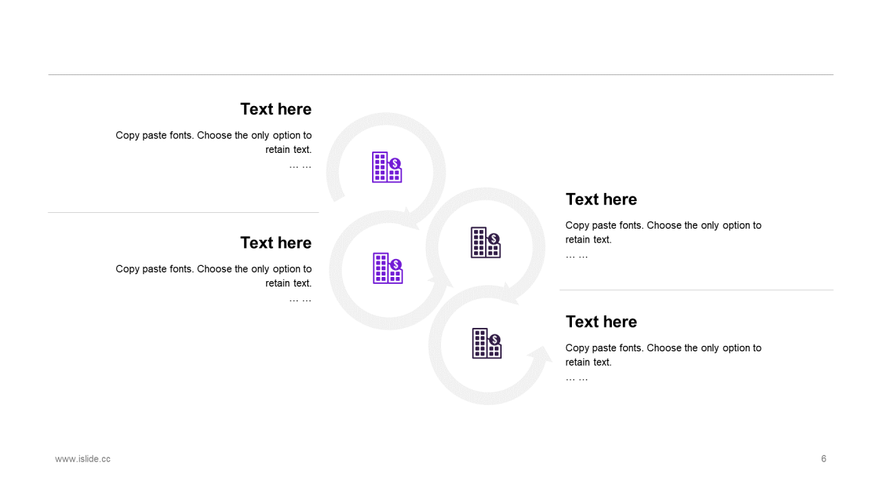蓝色插画风年终工作总结PPT模板