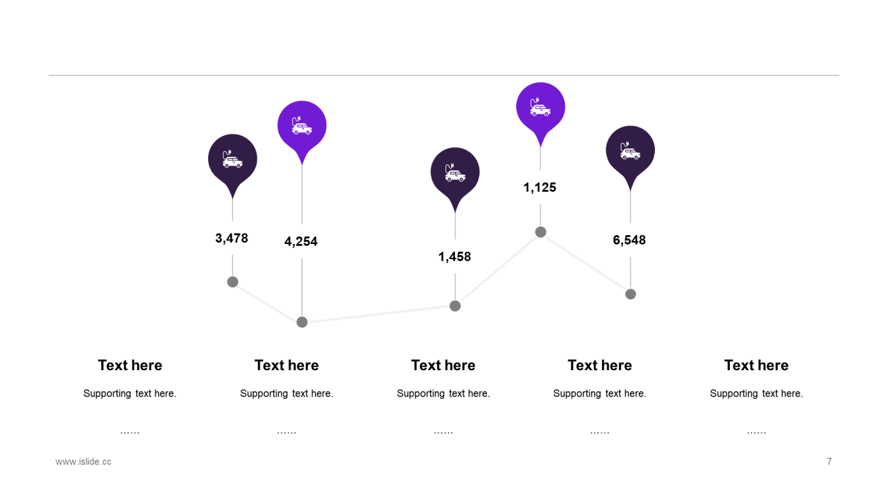 蓝色插画风年终工作总结PPT模板