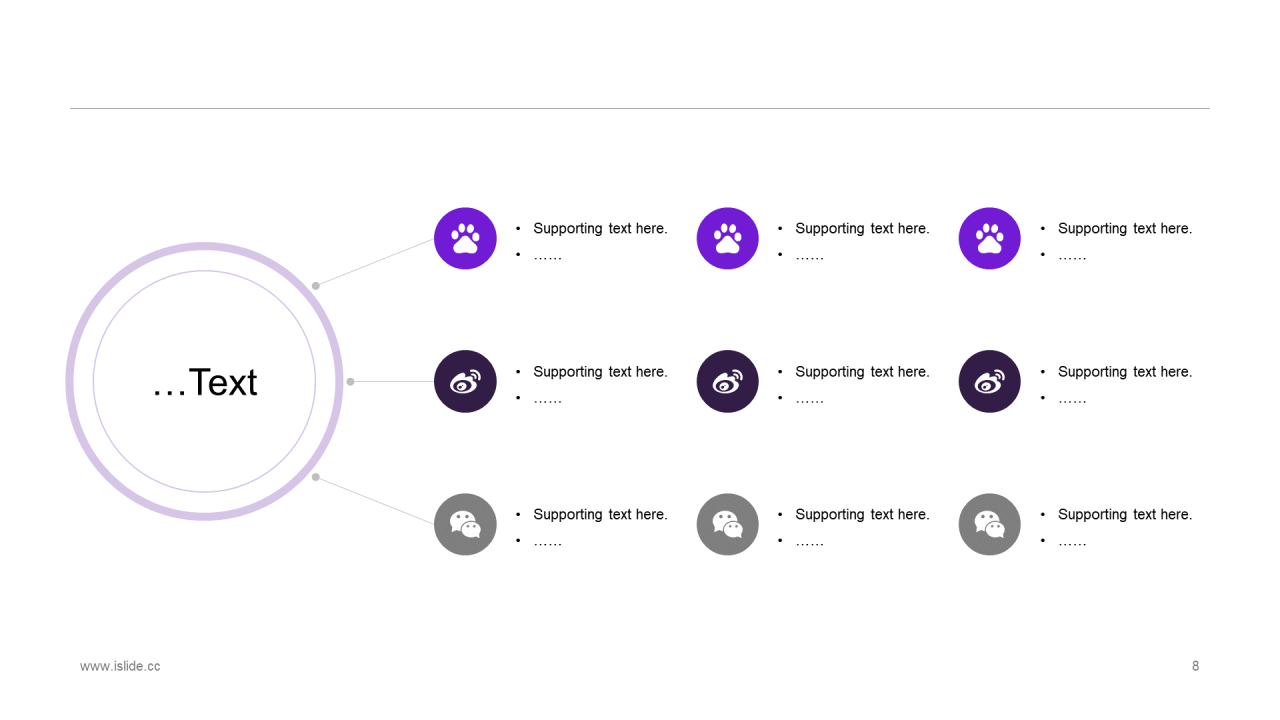 蓝色插画风年终工作总结PPT模板
