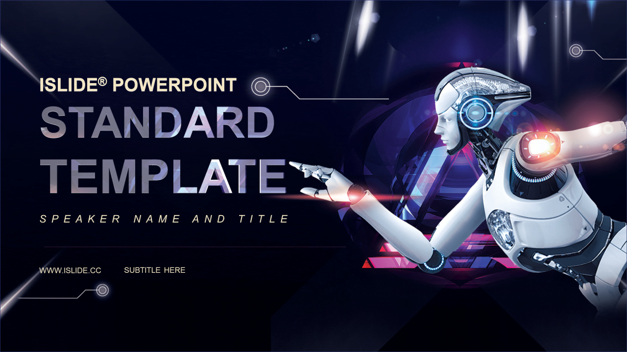 蓝色科技智能产品市场营销策划分析PPT素材