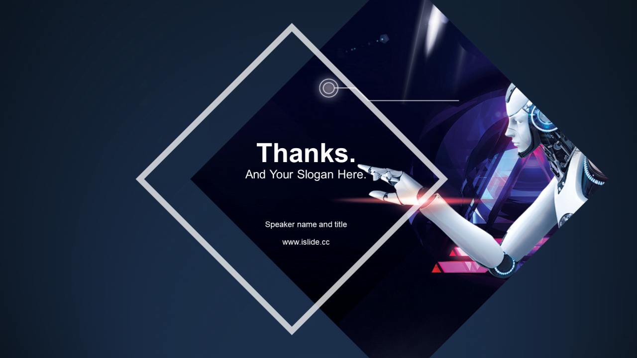 蓝色科技智能产品市场营销策划分析PPT素材