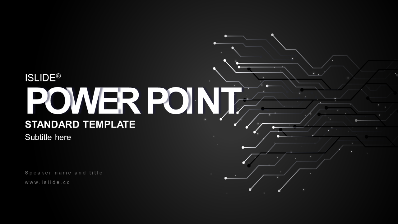 黑色科技智能商业路演计划书PPT模板