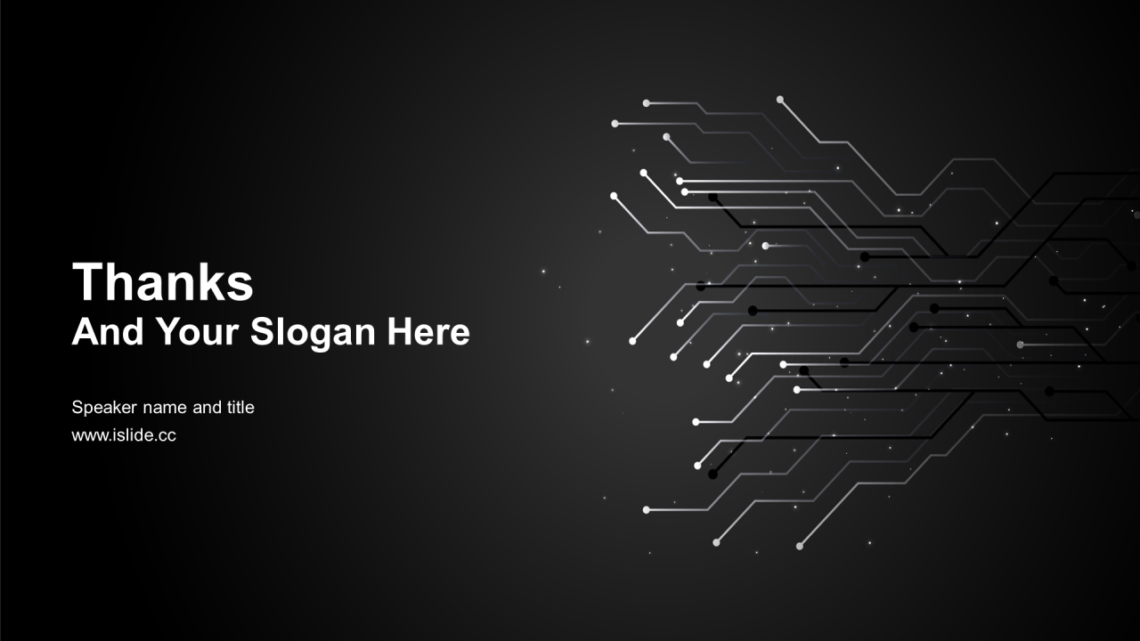 黑色科技智能商业路演计划书PPT模板