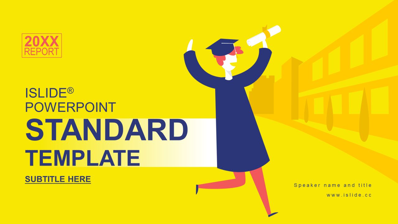 黄色插画工作总结毕业答辩PPT案例