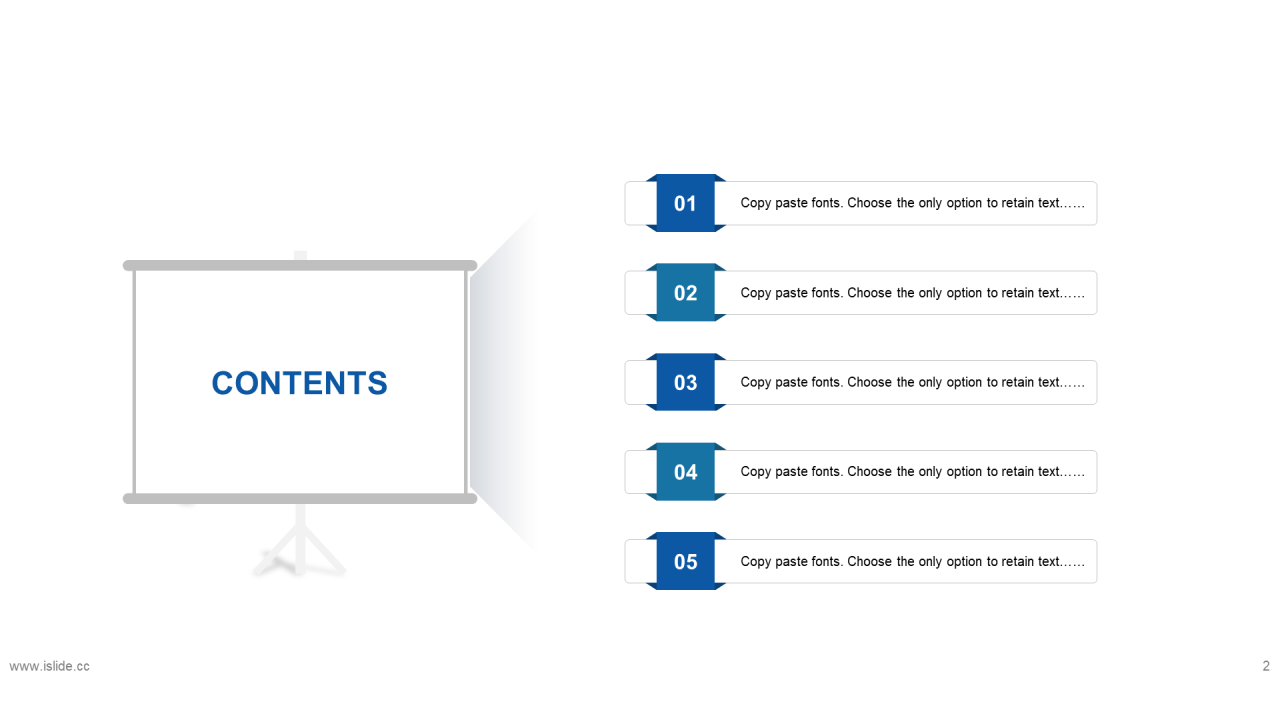 精美蓝色个性扁平化插画工作汇报PPT素材