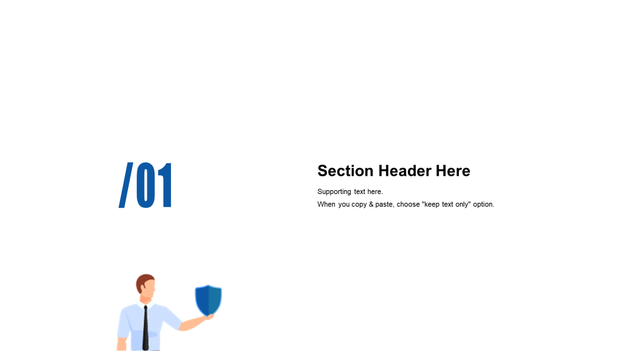 精美蓝色个性扁平化插画工作汇报PPT素材