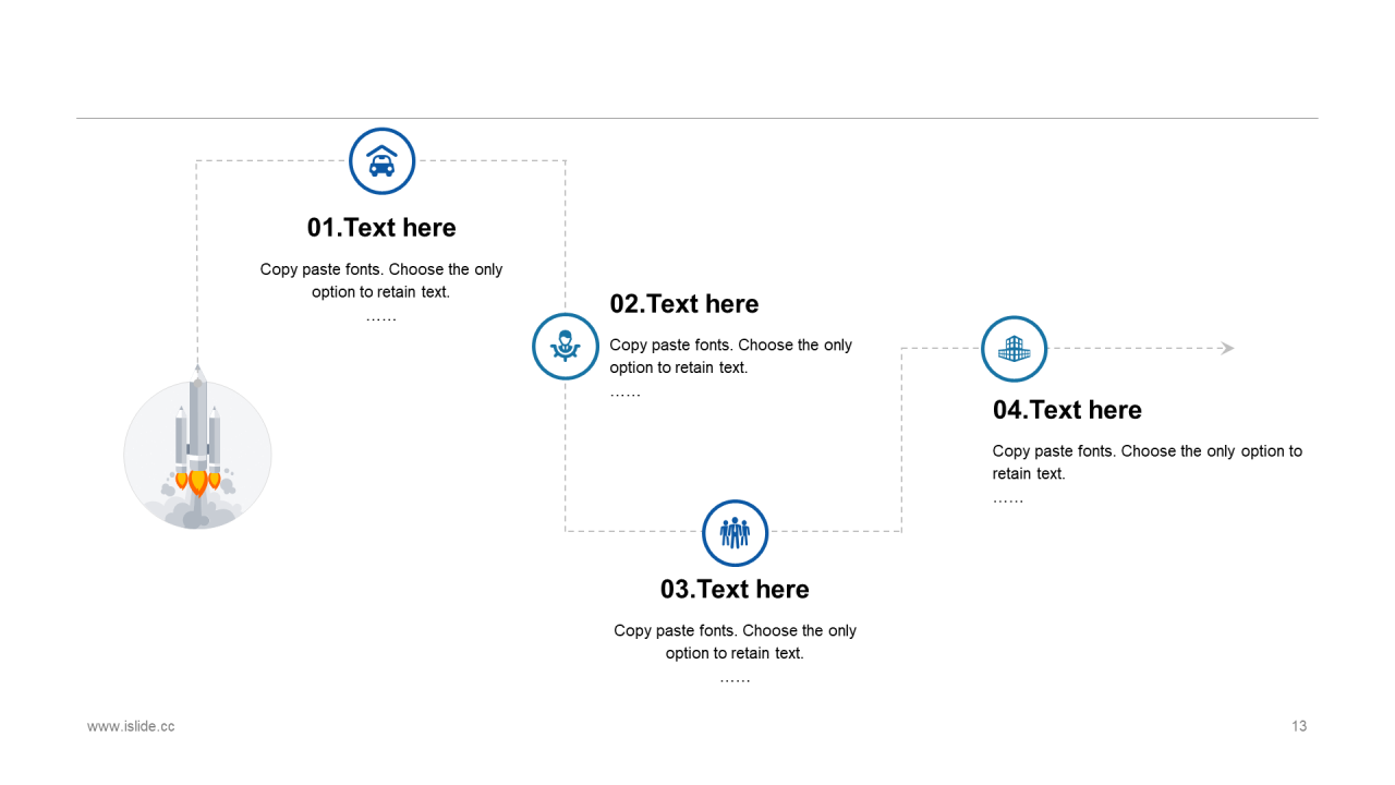 精美蓝色个性扁平化插画工作汇报PPT素材