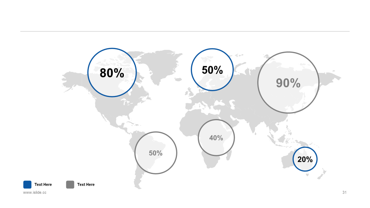 精美蓝色个性扁平化插画工作汇报PPT素材
