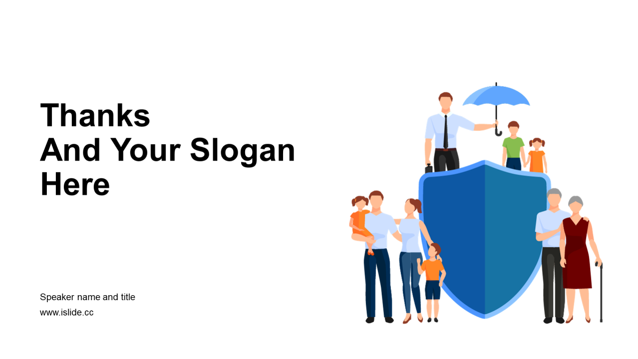 精美蓝色个性扁平化插画工作汇报PPT素材