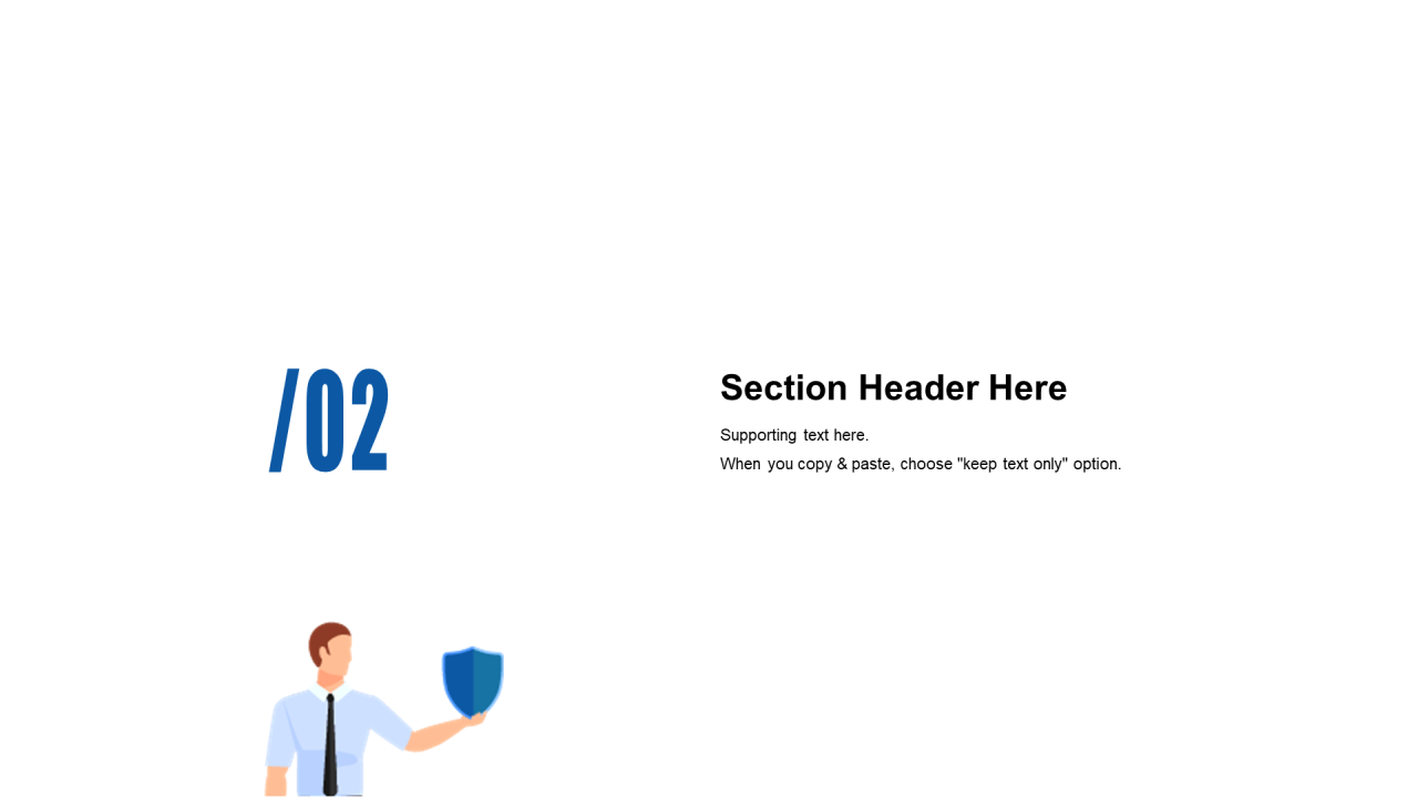 精美蓝色个性扁平化插画工作汇报PPT素材